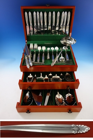 Empress by International Sterling Silver Flatware Set 12 Service 105 Pcs Dinner
